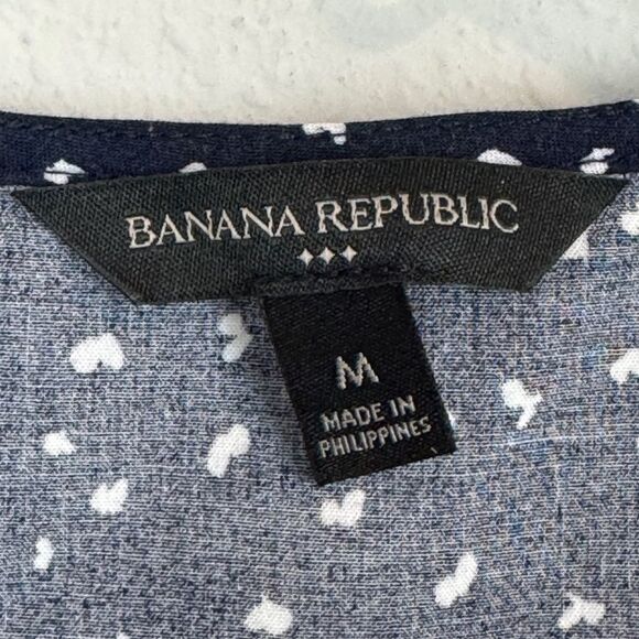 Banana Republic Factory Navy Heart Dress M - Picture 4 of 9